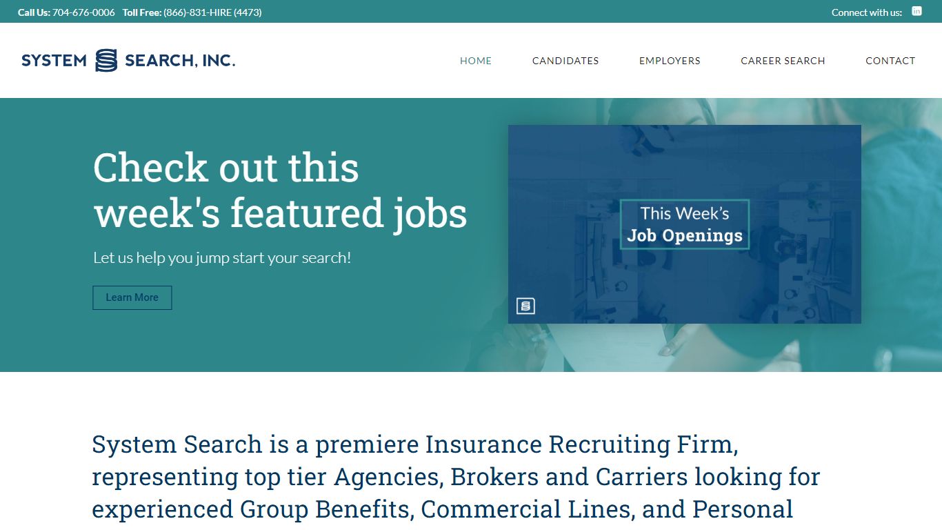 System Search, Inc. | Insurance Recruiting Firm | Serving the Southeast